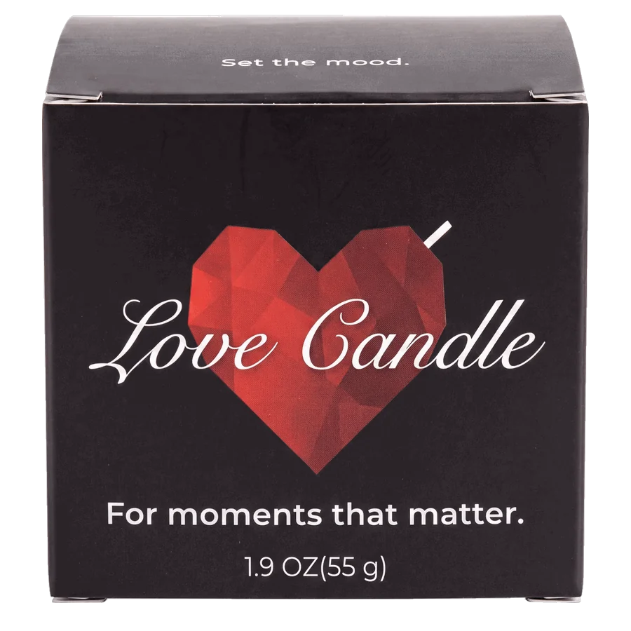 Dark Rose. The black Love Candle box.