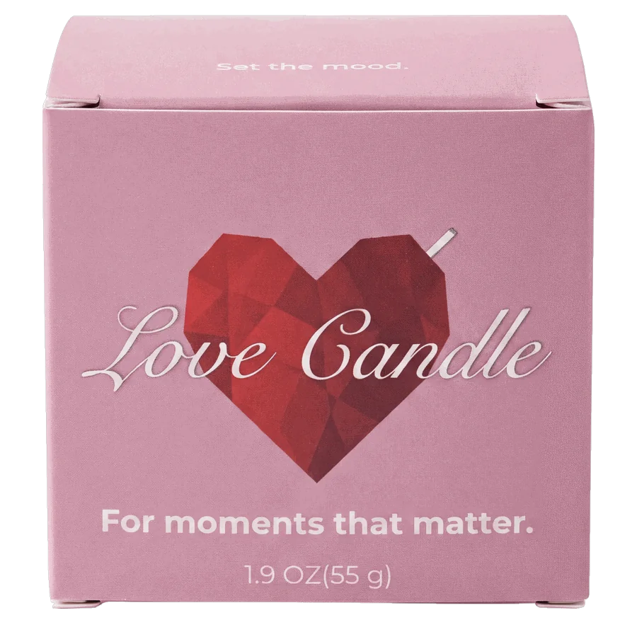 Velvet Rose. The pink Love Candle box.